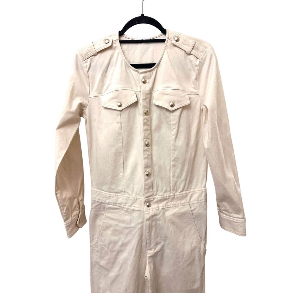 SABLYN Daniel Twill Nautical Jumpsuit White Small - Picture 5 of 7